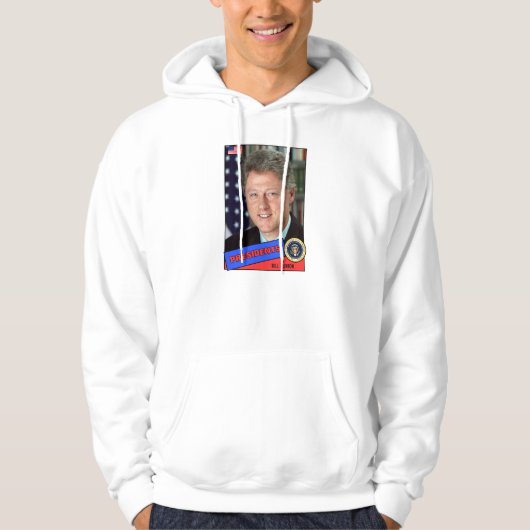 Bill Clinton-honkbalkaart Hoodie (Voorkant)
