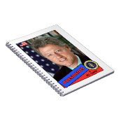 Bill Clinton-honkbalkaart Notitieboek (Rechterzijde)