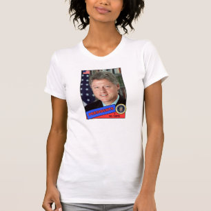 Bill Clinton-honkbalkaart T-shirt