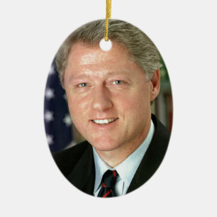 Bill Clinton Keramisch Ornament