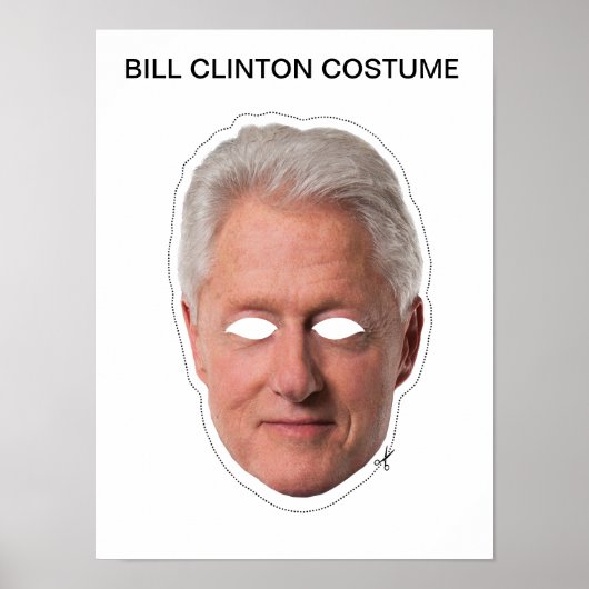 Bill Clinton kostuum Poster (Voorkant)