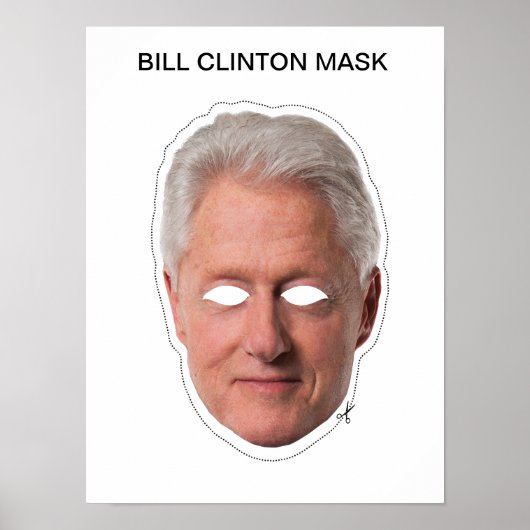 Bill Clinton Mask Poster (Voorkant)