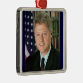 Bill Clinton Metalen Ornament (Rechts)
