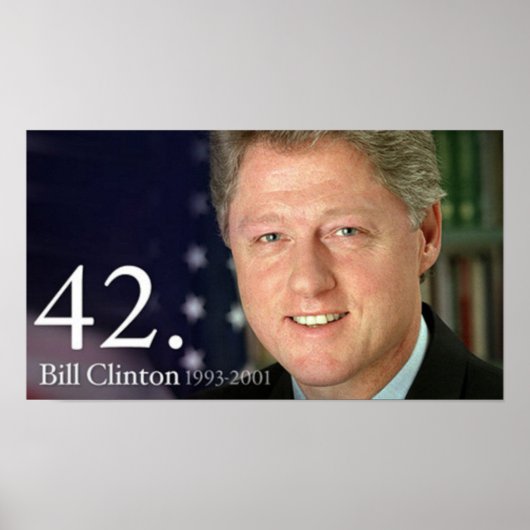 Bill Clinton Poster (Voorkant)
