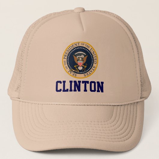 Bill Clinton Presidenten Seal Pet (Voorkant)