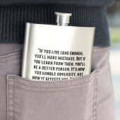 Bill Clinton Quote Heupfles (Voorbeeld)
