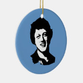 Bill Clinton retro Keramisch Ornament (Rechts)