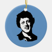Bill Clinton retro Keramisch Ornament (Voorkant)
