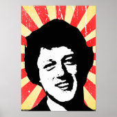 Bill Clinton retro Poster (Voorkant)