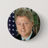 Bill Clinton Ronde Button 5,7 Cm (Voorkant)