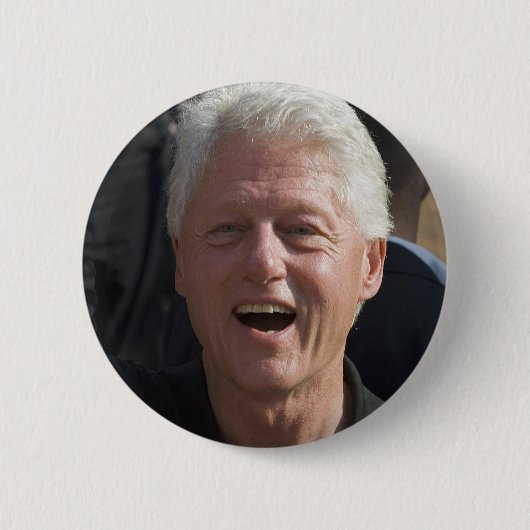 Bill Clinton Ronde Button 5,7 Cm (Voorkant)
