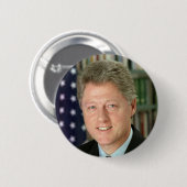 Bill Clinton Ronde Button 5,7 Cm (Voorkant /achterkant)