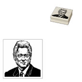 Bill Clinton Rubber Stamp Rubberstempel (Gestempeld)
