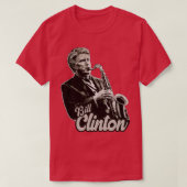 Bill Clinton Saxofoon 90s Originele Fan Art T-shirt (Design voorkant)