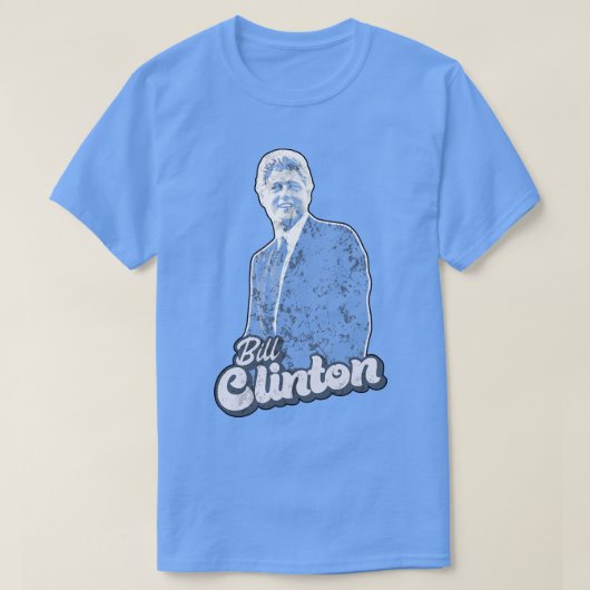 Bill Clinton Saxofoon 90s Stijl T-shirt (Design voorkant)