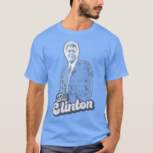 Bill Clinton Saxofoon 90s Stijl T-shirt