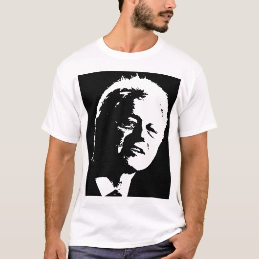 Bill Clinton silhouette T-shirt (Voorkant)