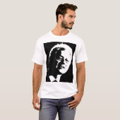 Bill Clinton silhouette T-shirt (Voorkant volledig)