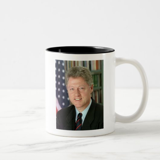 Bill Clinton Tweekleurige Koffiemok (Rechts)