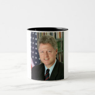 Bill Clinton Tweekleurige Koffiemok