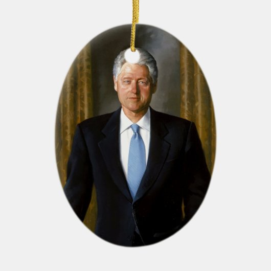 Bill clinton USA president Keramisch Ornament (Voorkant)