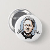 Bill Clinton voor First Gentleman Button (Voorkant /achterkant)