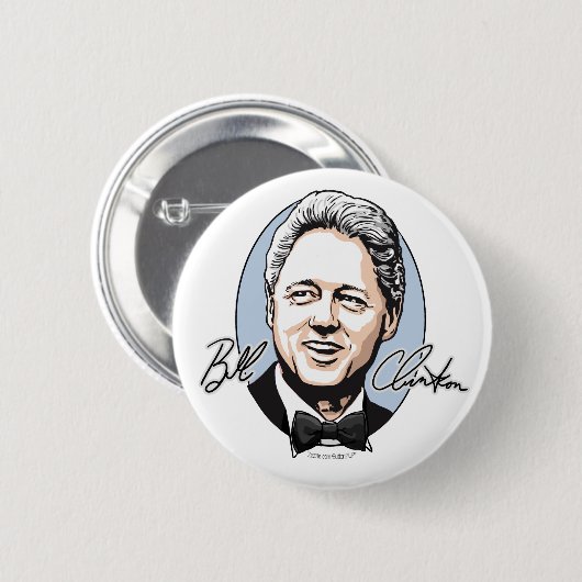 Bill Clinton voor First Gentleman Button (Voorkant /achterkant)