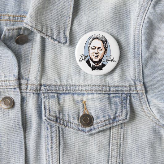 Bill Clinton voor First Gentleman Button (In situ)