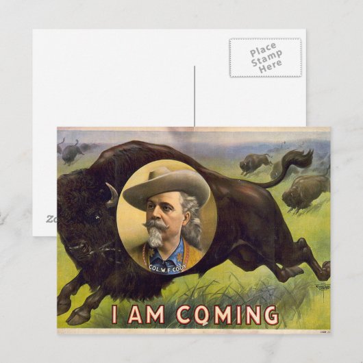 Bill Cody -1899 Briefkaart (Voorkant / Achterkant)
