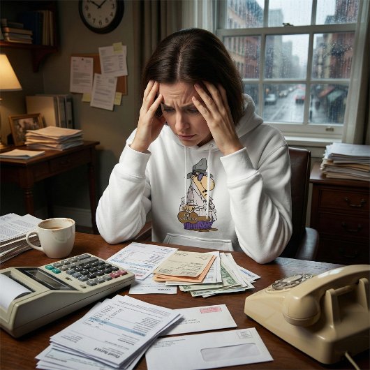 Bill Collector Debt Person Hoodie