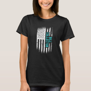 Bill Collector met Amerikaanse vlag T-shirt
