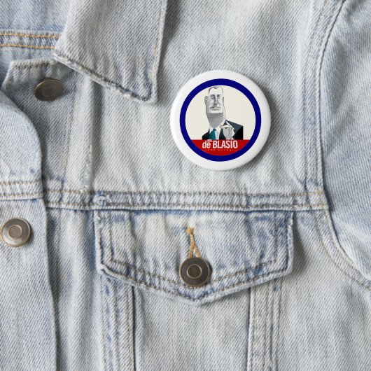 Bill De Blasio NYC Mayor 2013 Ronde Button 5,7 Cm (In situ)