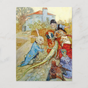 Bill de hagedis in het Konijnenhuis Briefkaart