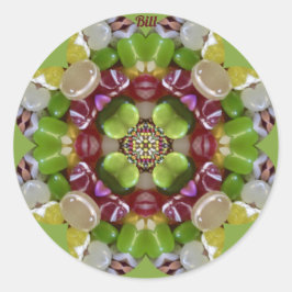 BILL~ EASTER SNOEP JELLY BEANS ~ RONDE STICKER