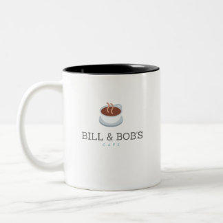 Bill en Bob's Cafe - Emotional Sobriety herstellen Tweekleurige Koffiemok