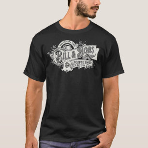 Bill en Bob's Coffee Shop AA 12 Step Reco T-shirt