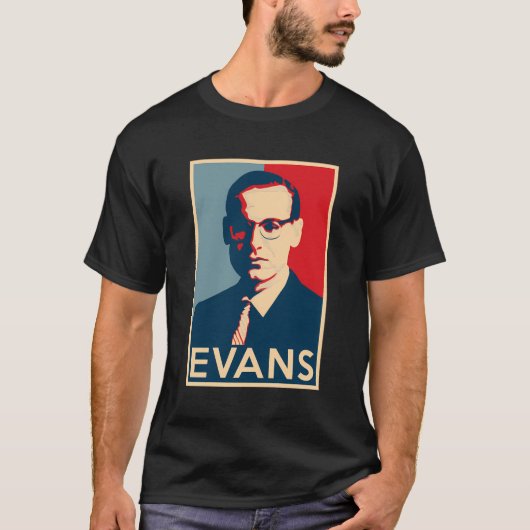 Bill Evans Hope Poster - Groten van de jazzgeschie T-shirt (Voorkant)