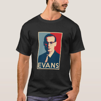 Bill Evans Hope Poster Maten van jazzgeschiedenis T-shirt