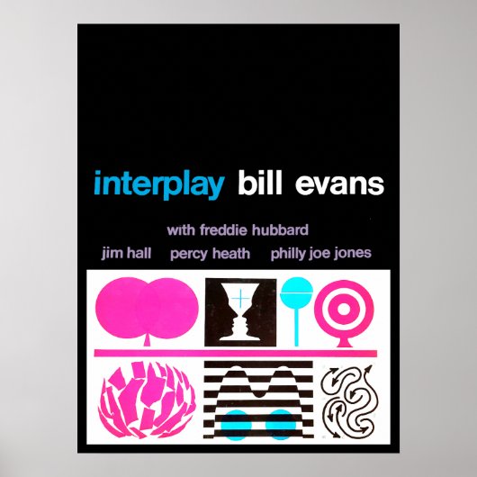 Bill Evans Interplay Jazz Vintage Poster (Voorkant)