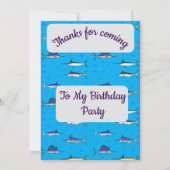 Bill Fish, bedankt kaart (Voorkant)