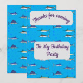 Bill Fish, bedankt kaart (Voorkant / Achterkant)