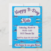 Bill Fish Happy Birthday Kaart (Voorkant)