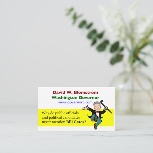 Bill Gates Visitekaartje (Staand voorkant)