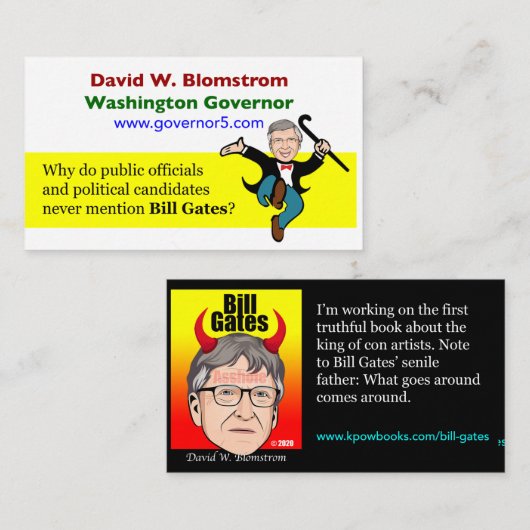 Bill Gates Visitekaartje (Voorkant / Achterkant)