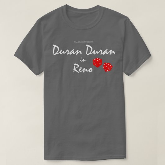 Bill Graham Cadeaus Duran Duran in Reno RARE T-shirt (Design voorkant)
