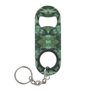 BILL ~ Green Ivy Leaf Design ~ Original ~ Mini Flessenopener