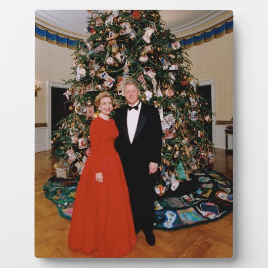 Bill & Hillary Clinton White House Fotoplaat (Voorkant)