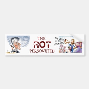 Bill & Hillary: De ROT is aangepast Bumpersticker
