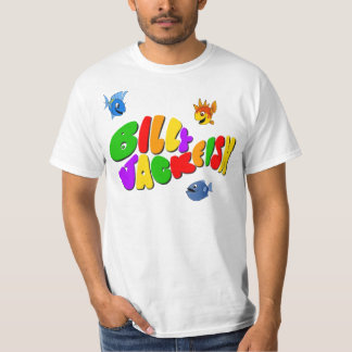 Bill Jackfish Adult T-Shirt (Logo en vissen)