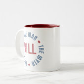 Bill Man Myth Legend  Tweekleurige Koffiemok (Voorkant links)